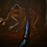 Un mother monster of bones prawls through the trees